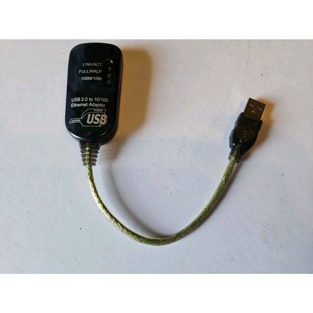 C2G 7.5in USB 2.0 Fast Ethernet Network Adapter (39998)